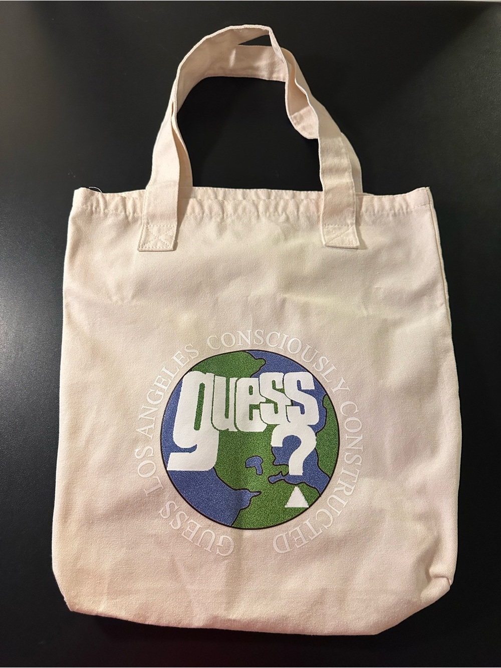 ⭐️GUESS Los Angeles Canvas Tote Bag with Earth Graphic
